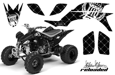 Reloaded - Black Background White Design