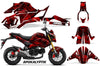 Apokalyptik Red Design Honda Grom 125 Graphics Kit (2017–2020)