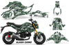 White Slash Camo Design on a Honda Grom 125 Graphics Kit (2017–2020)