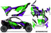 Retrospective - GREEN design PURPLE background