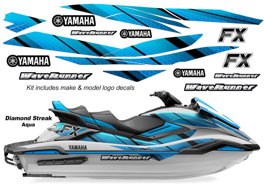 Yamaha WaveRunner FX HO Accent Graphics (2019 & newer) - Diamond Mesh