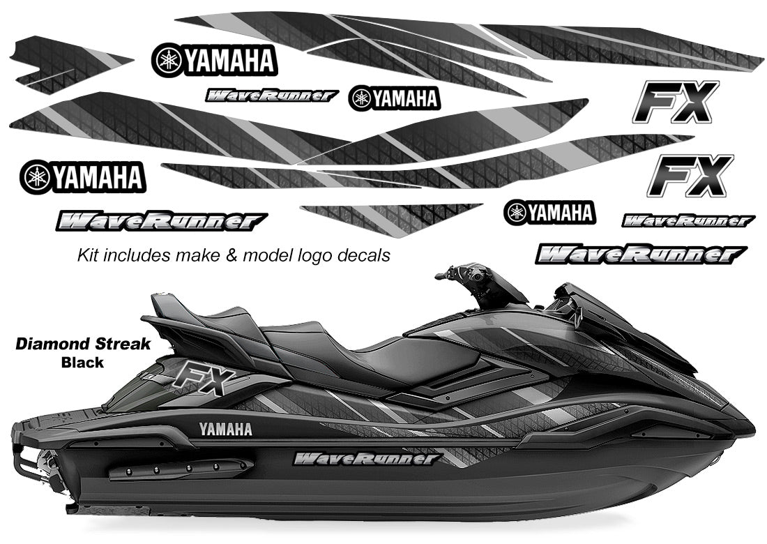 Yamaha WaveRunner FX HO Accent Graphics (2019 & newer) - Diamond Mesh