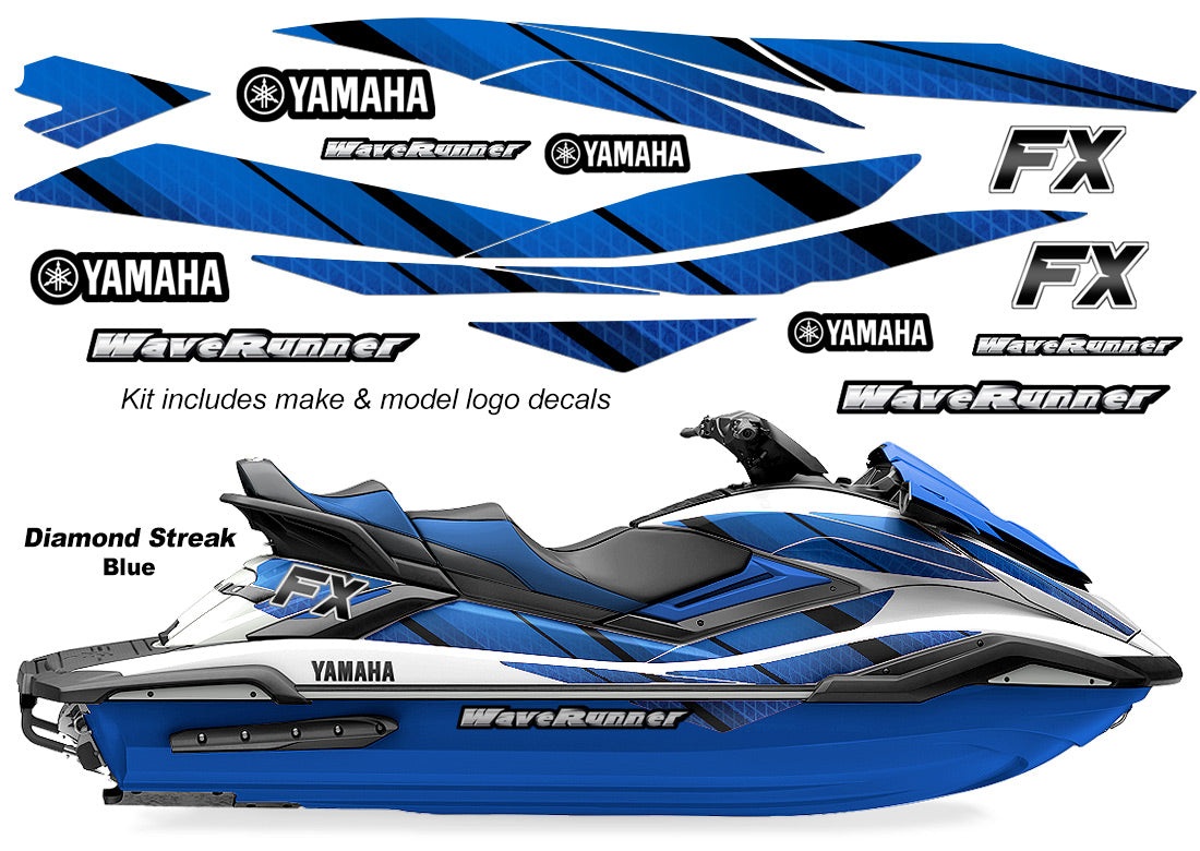 Yamaha WaveRunner FX HO Accent Graphics (2019 & newer) - Diamond Mesh