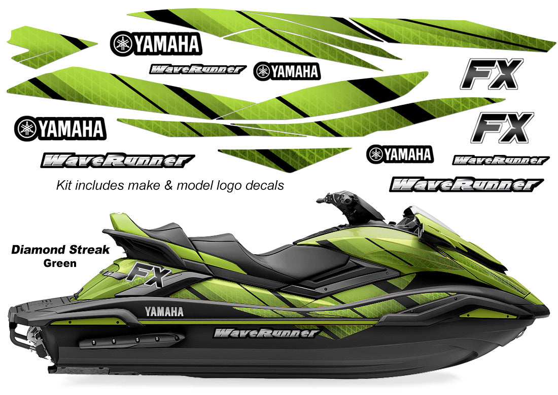 Yamaha WaveRunner FX HO Accent Graphics (2019 & newer) - Diamond Mesh