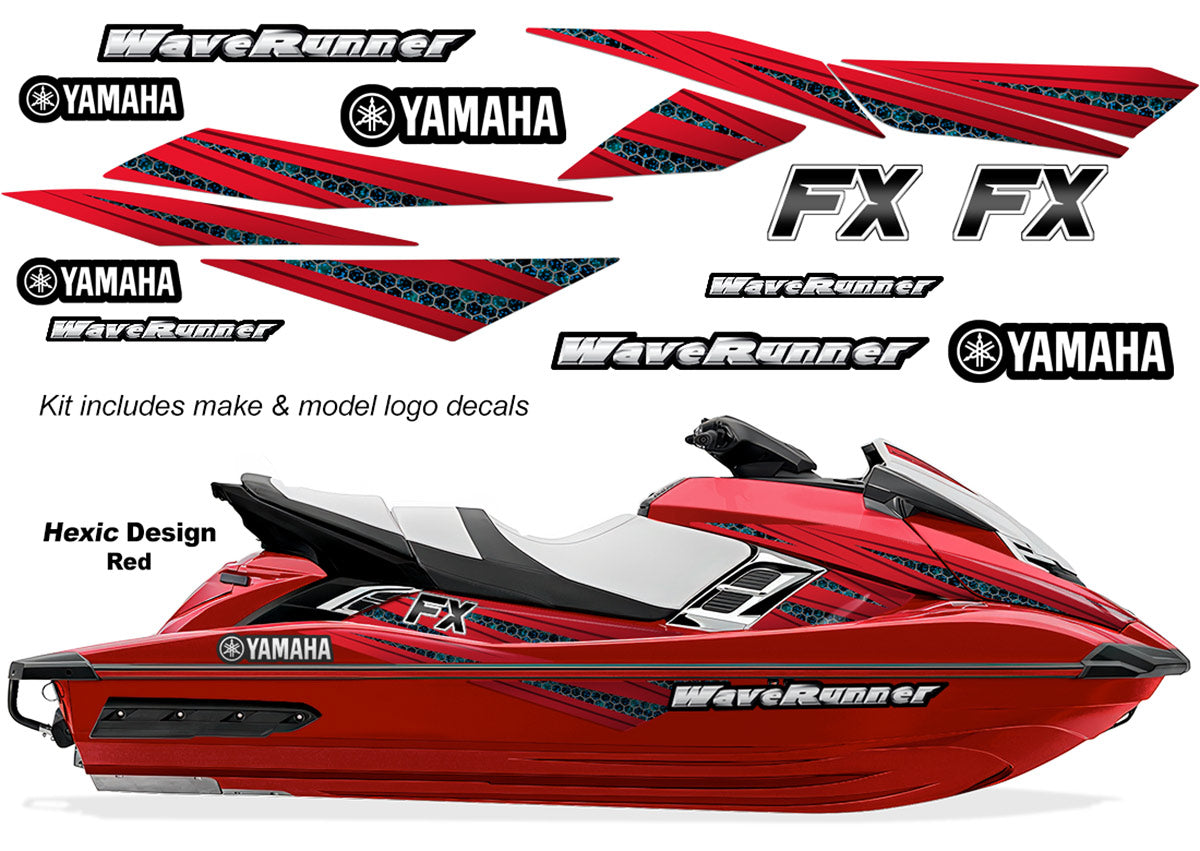 Yamaha WaveRunner FX HO Accent Graphics (2012-2018) - Hexis
