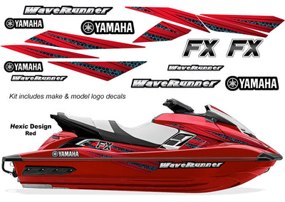 Yamaha WaveRunner FX HO Accent Graphics (2012-2018) - Hexic