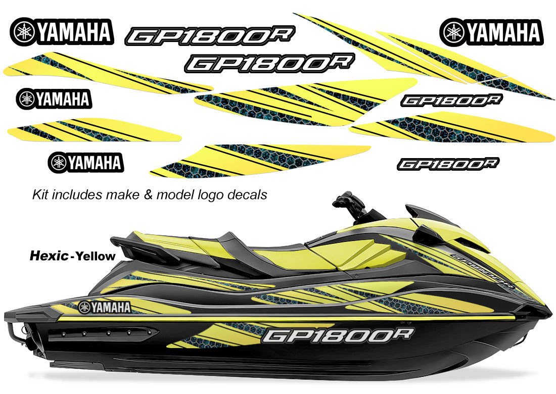 Yamaha WaveRunner GP 1800 Accent Graphics (2021-2026) - Hexis