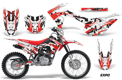 2014-2018 Honda CRF 125F Motocross Graphics Kit – Expo Red Vinyl Decals