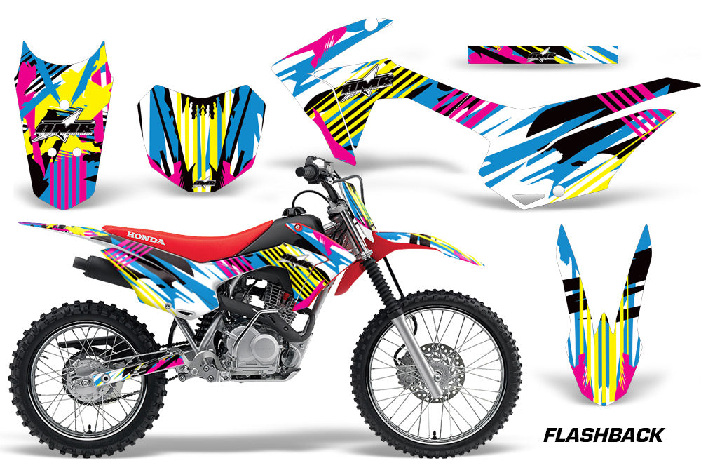 2014-2018 Honda CRF 125F Motocross Graphics Kit – Flashback Vinyl Decals