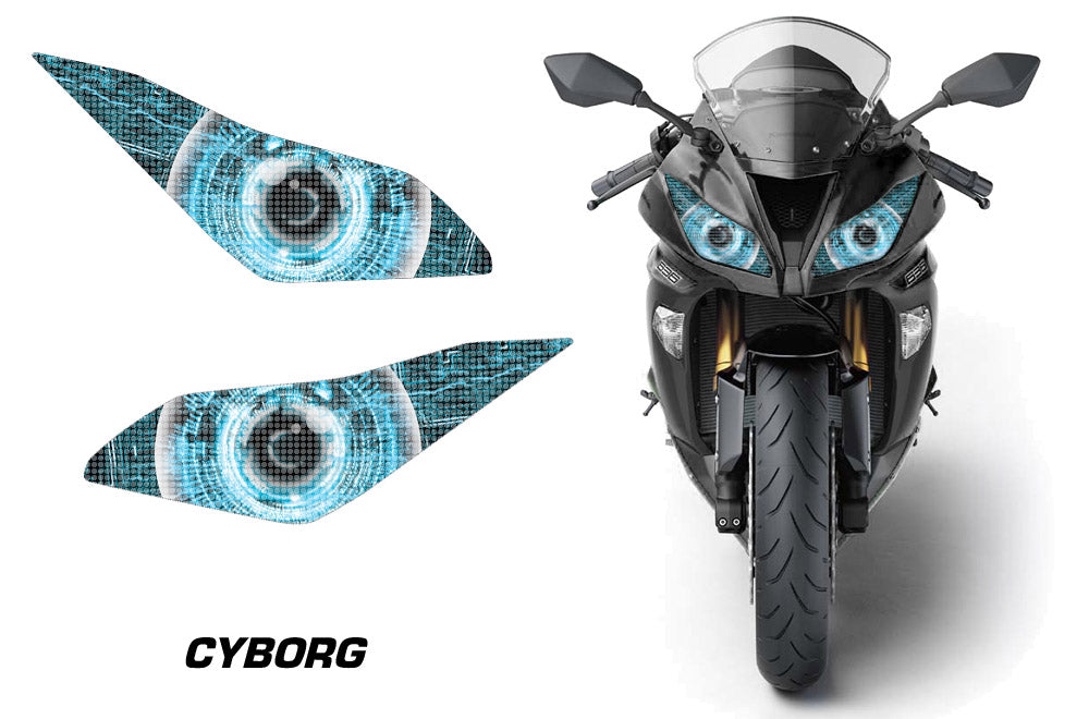 Ninja 636 (2013-2014) Headlight Graphics - Invision Artworks