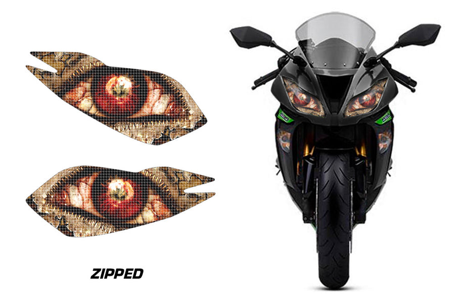 Kawasaki Ninja ZX-6R Headlight Graphics (2013-2016)