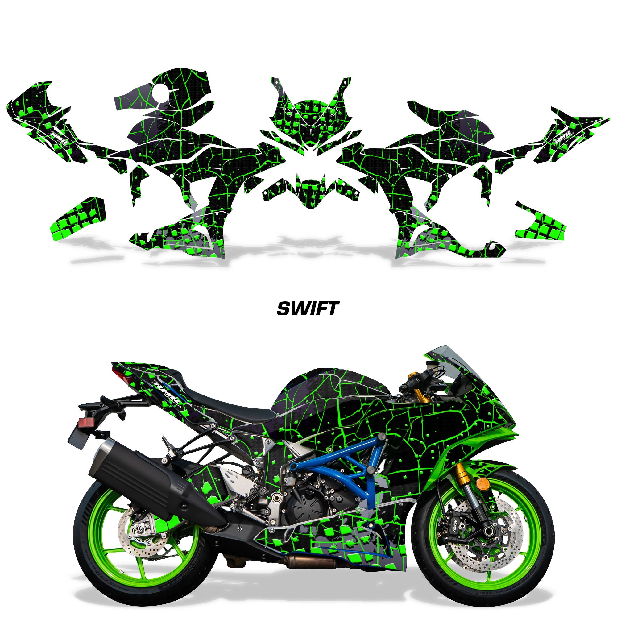Kawasaki Ninja 636 ZX-6R Ninja Graphics (2024-2026)