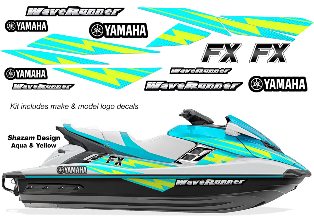 Yamaha WaveRunner FX HO Accent Graphics (2012-2018) - Shazam