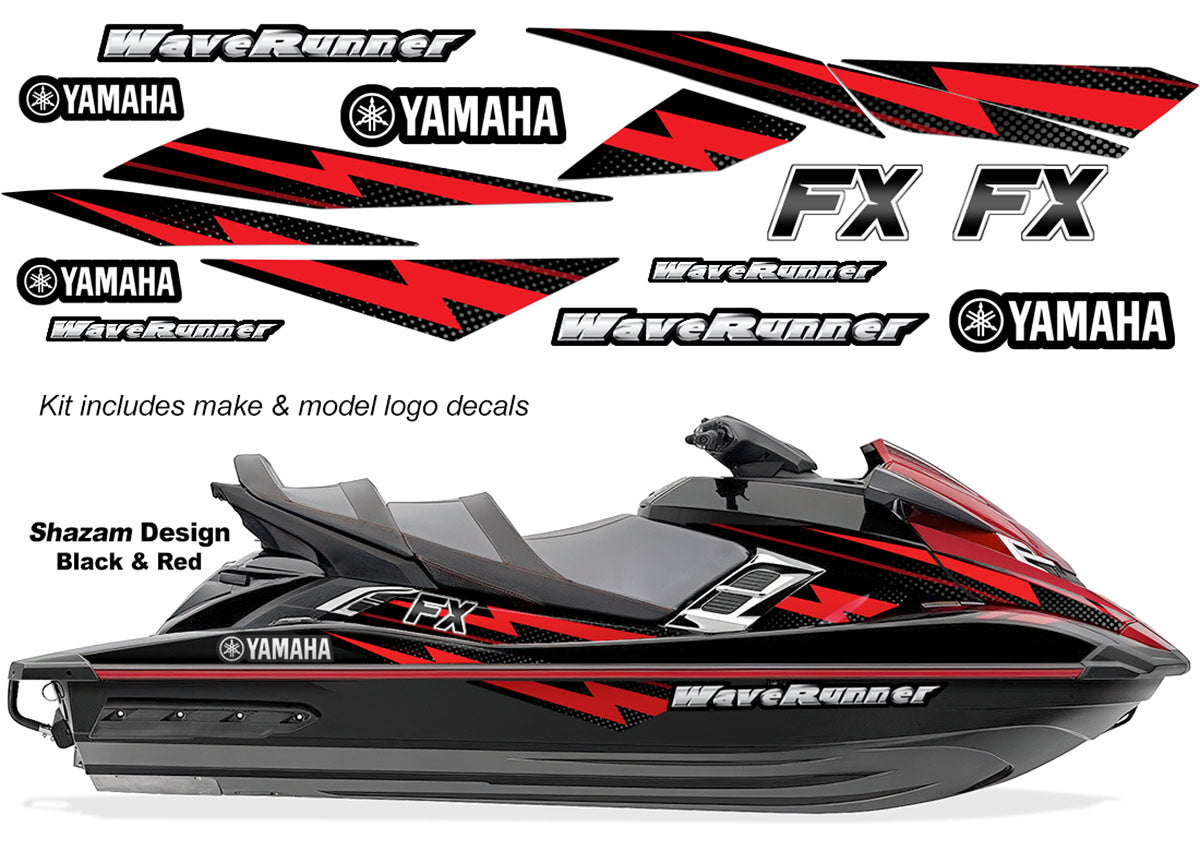 Yamaha WaveRunner FX HO Accent Graphics (2012-2018) - Shazam
