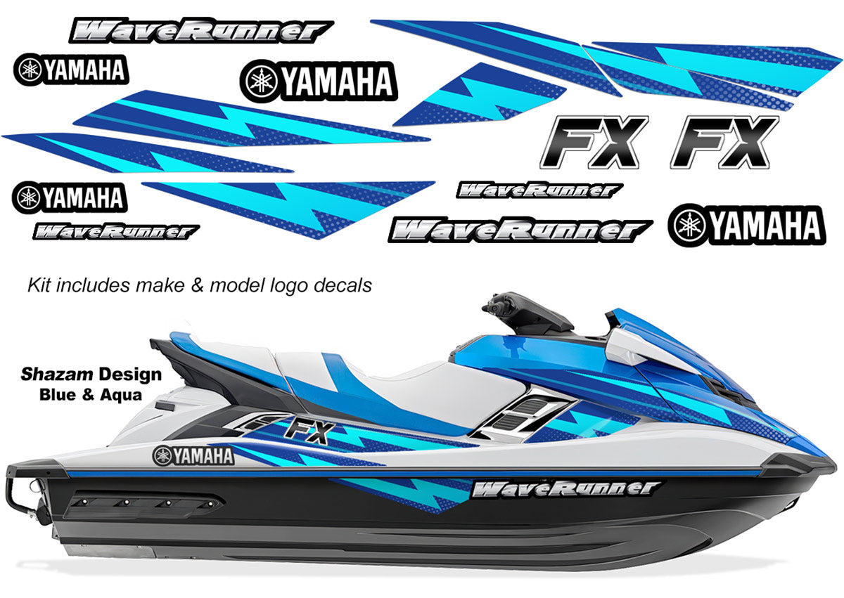 Yamaha WaveRunner FX HO Accent Graphics (2012-2018) - Shazam