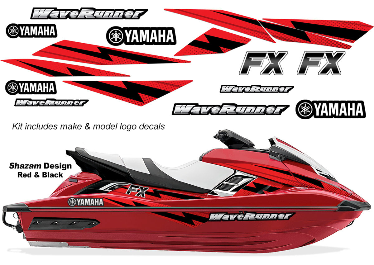 Yamaha WaveRunner FX HO Accent Graphics (2012-2018) - Shazam