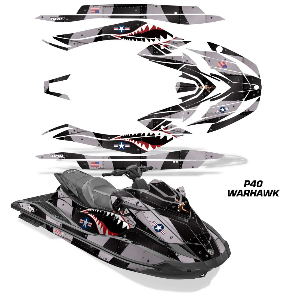 thumbnail image 2 of Yamaha Waverunner GP 1800 SVHO 2018 Graphics Decal Sticker Kit – Red 2 of 4