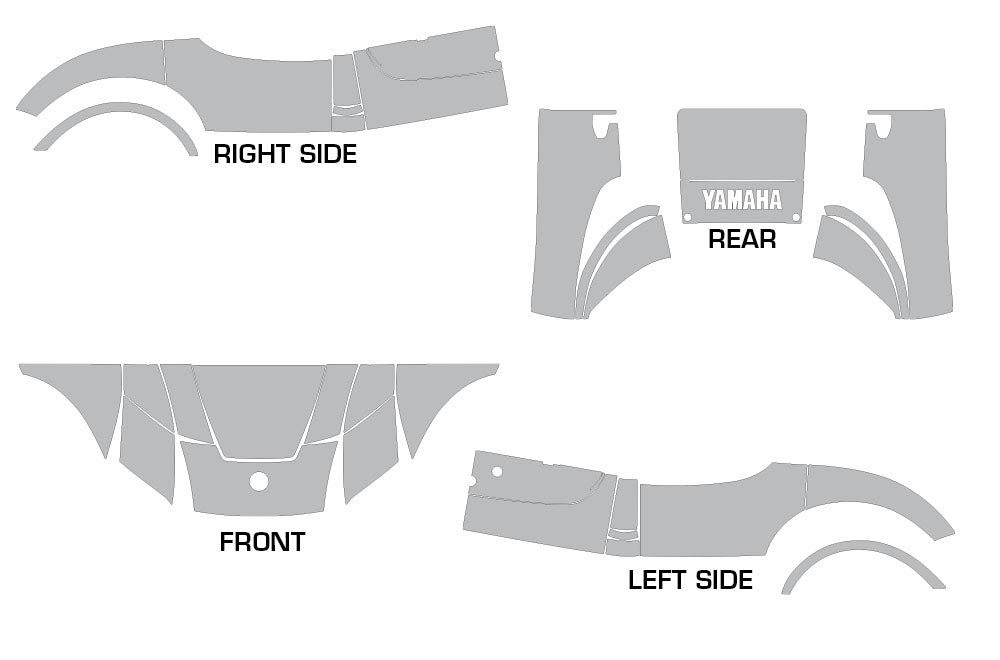 '07-'20 YAMAHA DRIVE Decal Layout