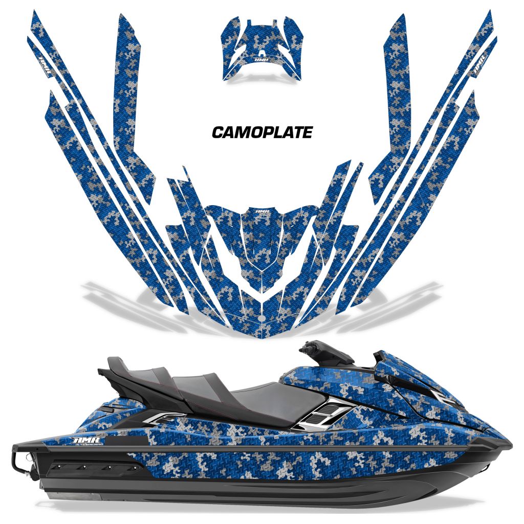 Camo Plate - BLUE Design