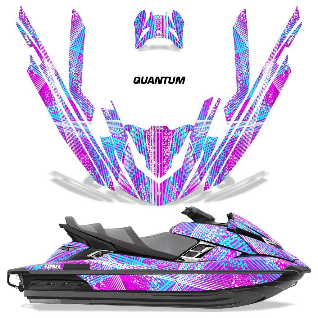 Quantum - PINK Background TEAL Design