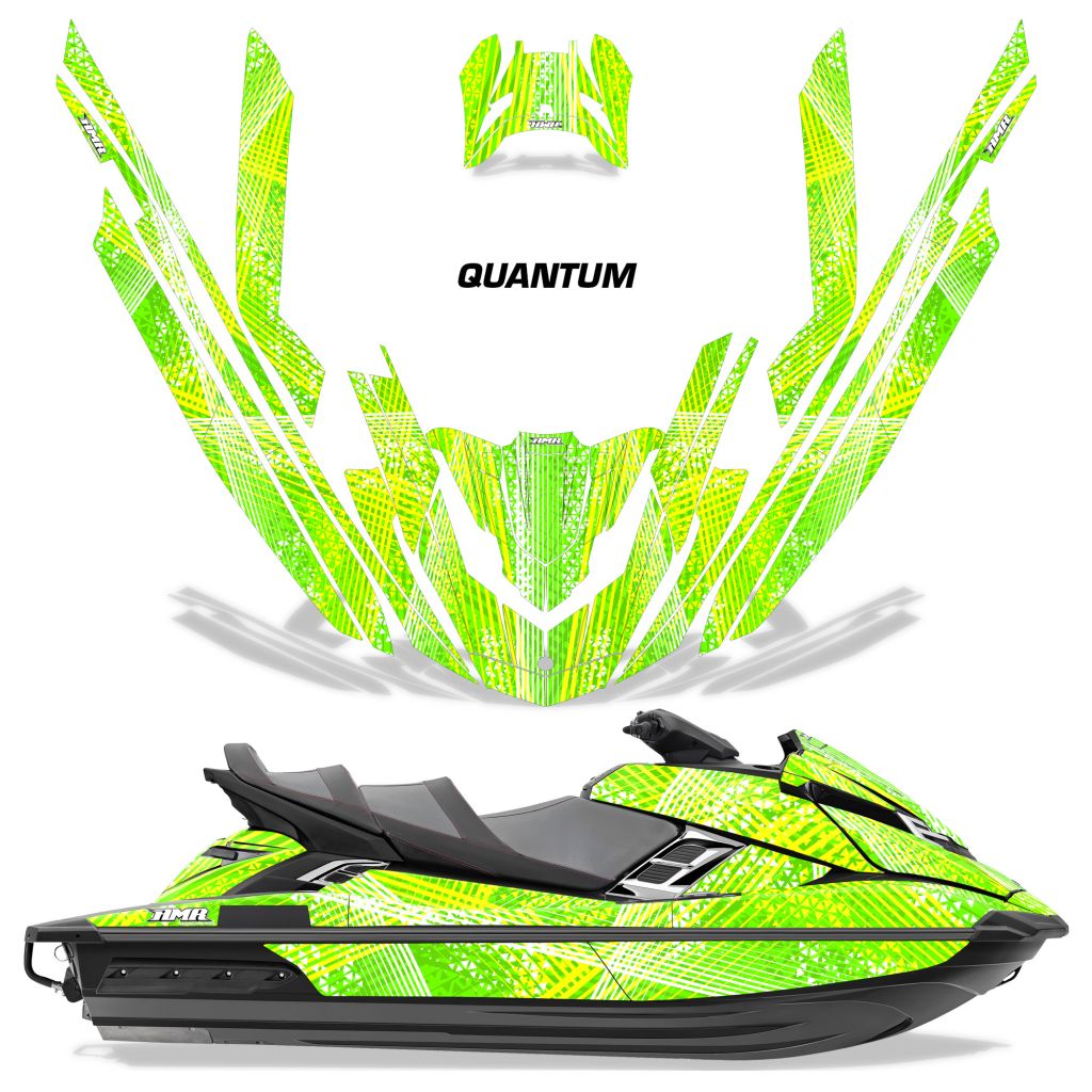 Quantum - GREEN Background YELLOW Design