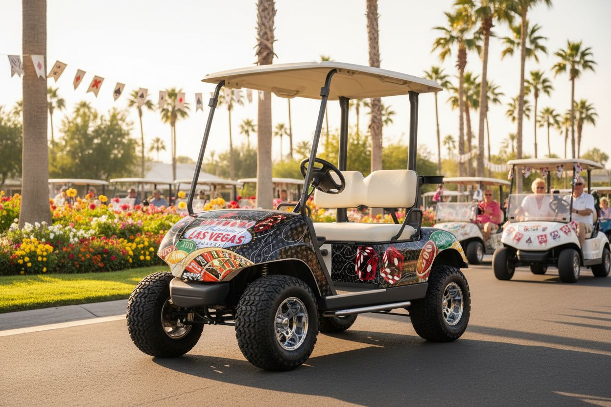 Vegas Baller Design - Yamaha Golf Cart Graphics Kit 1995-2006