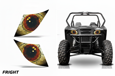 Fright headlight graphics - standalone decals and Arctic Cat Wildcat