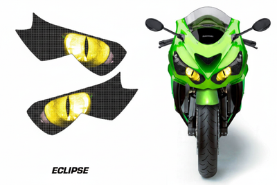 Kawasaki Ninja ZX-14R Headlight Graphics Eclipse Yellow