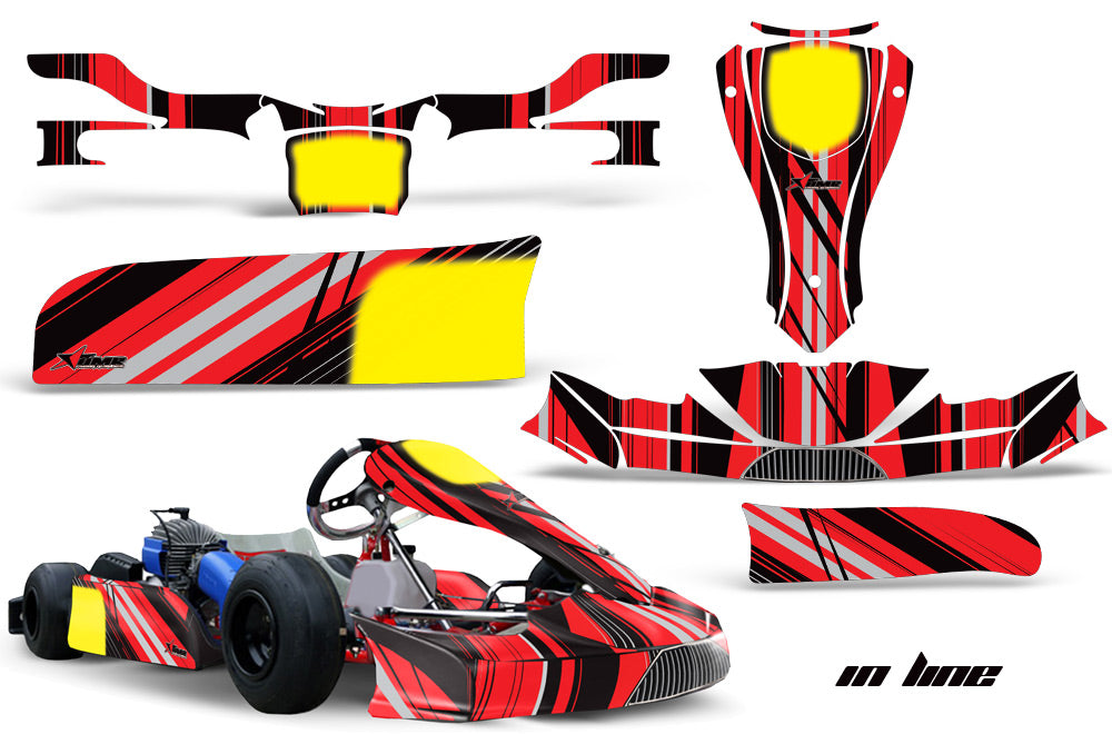 Compkart Sticker Kit KG FP7 - Kart Graphic Decal Kit - Invision Artworks Powersports Graphics