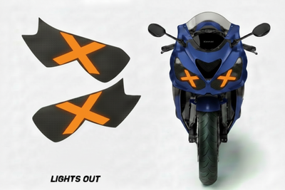 Lights Out - Orange X Blue Bike
