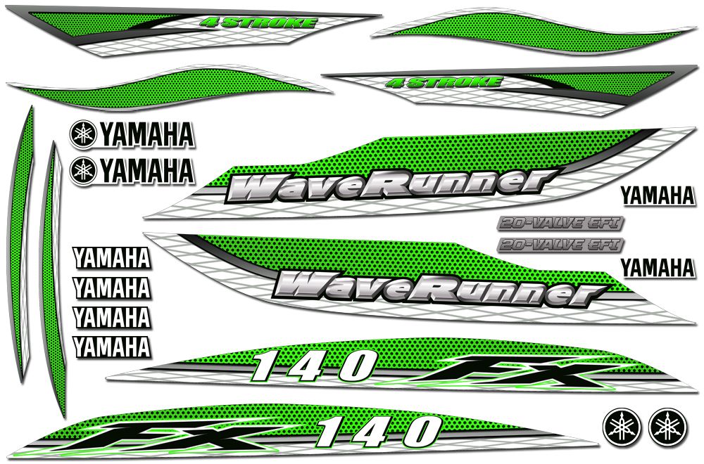 Yamaha FX 140 CA WaveRunner Accent Graphics 2002-2004