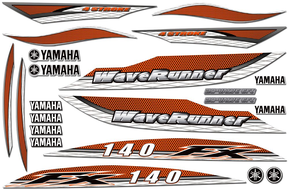 Yamaha FX 140 CA WaveRunner Accent Graphics 2002-2004