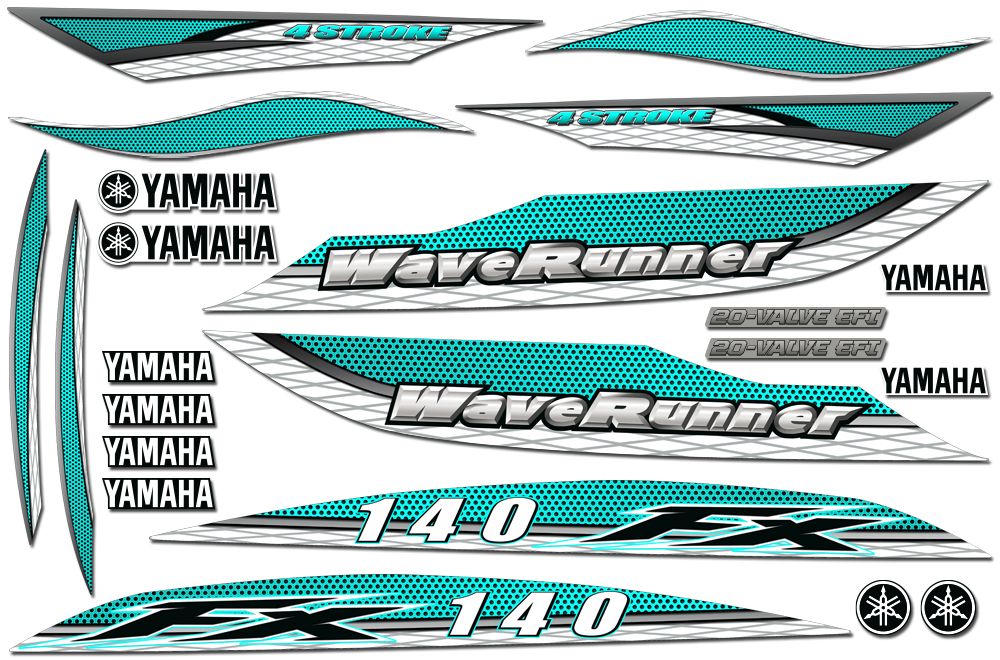 Yamaha FX 140 CA WaveRunner Accent Graphics 2002-2004
