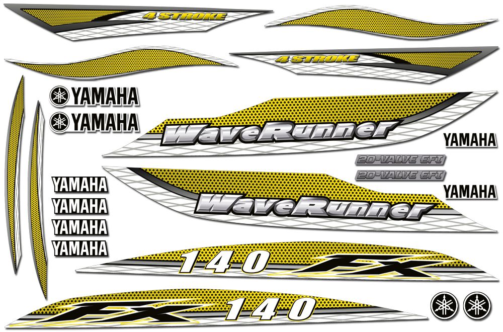 Yamaha FX 140 CA WaveRunner Accent Graphics 2002-2004