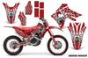 Widow Maker - Red Background White Design (Shown with Number Plates)