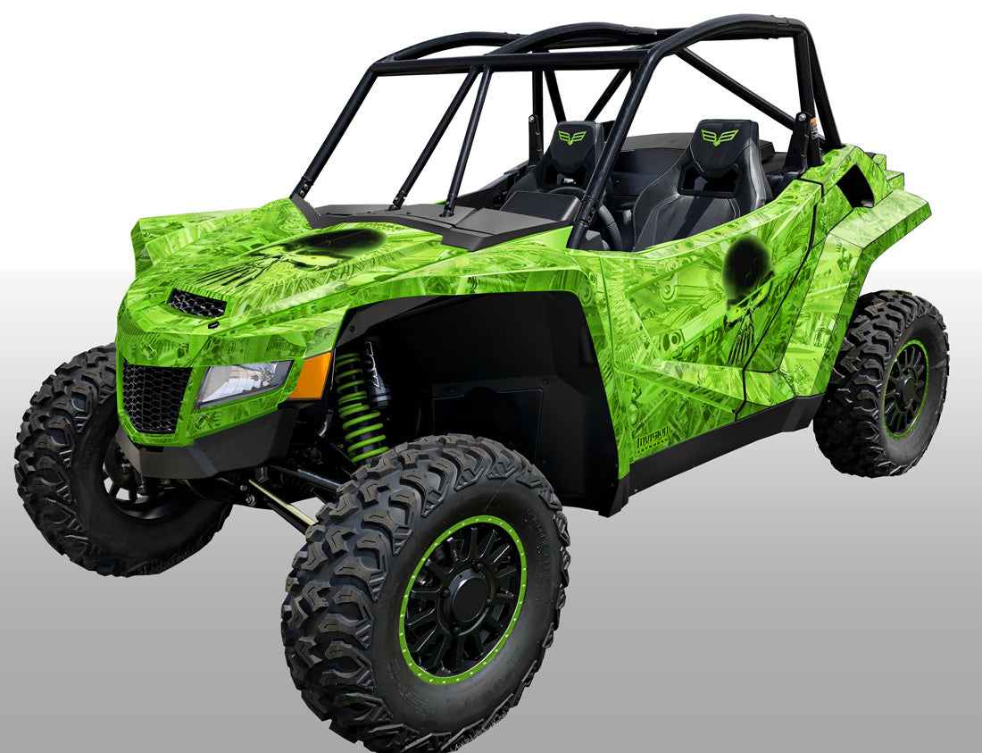 Arsenal - BRIGHT GREEN background BLACK design