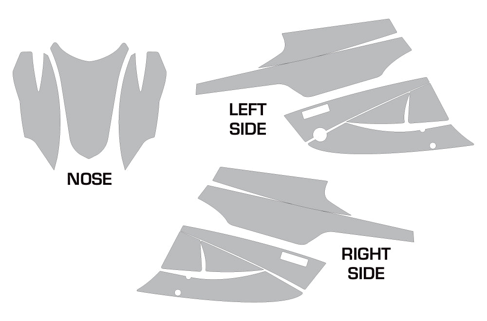 Arctic Cat Firecat Sabercat Sled Snowmobile Wrap Graphic Kit