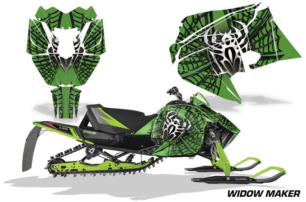 Widow Maker - GREEN background BLACK design