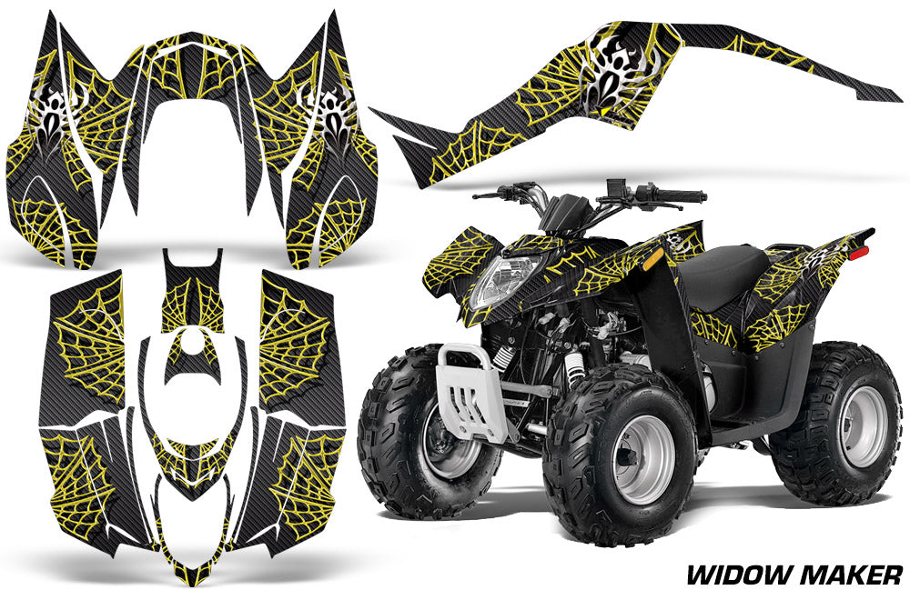 Widow Maker - BLACK background YELLOW design