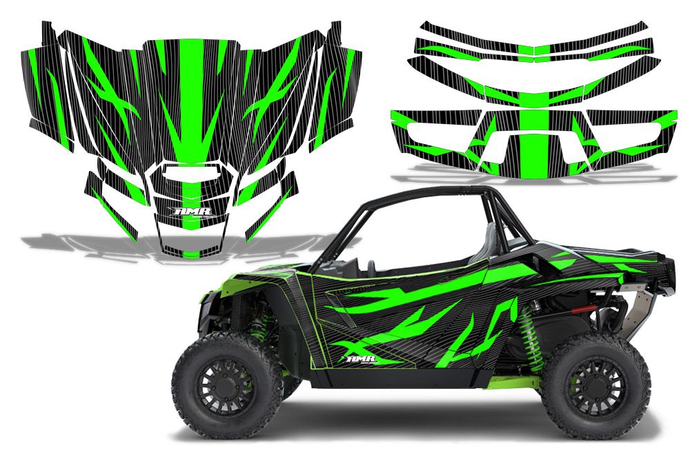 Zooted - BLACK background Green design