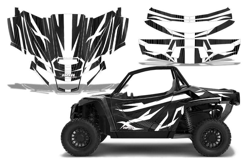 Zooted - BLACK background WHITE design