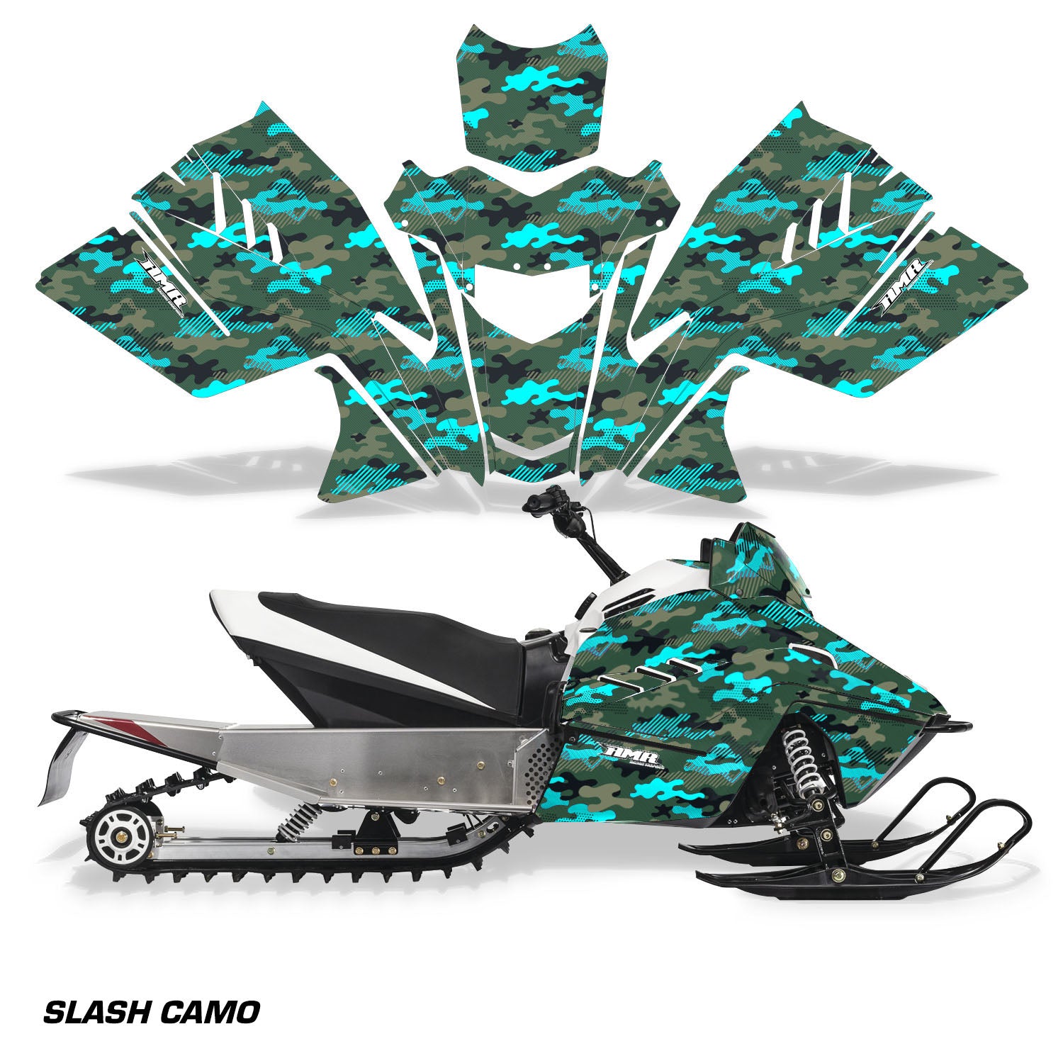 Slash Camo - Aqua Blue Design
