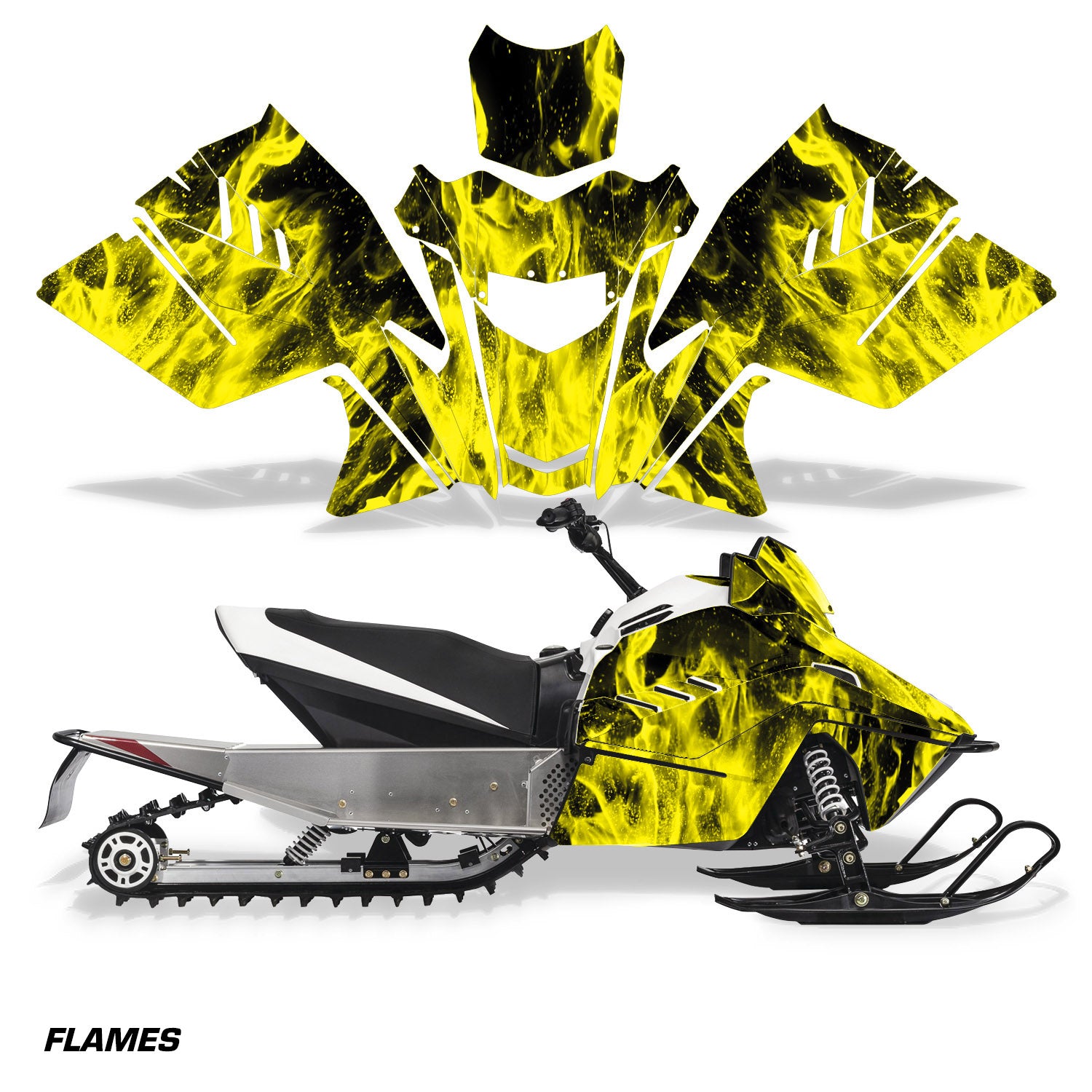 Flames - Yellow Design