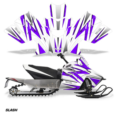 Slash - White Background/ Purple Design