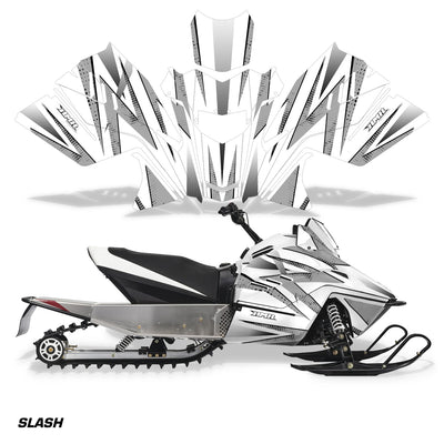 Slash - White Background/ Silver Design