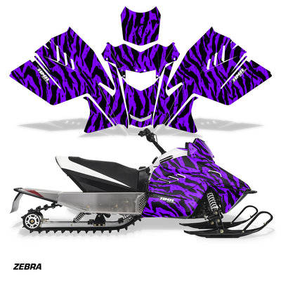 Zebra - Purple Background / Black design