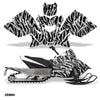 Zebra - Silver Background / Black design