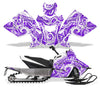 Psycho Kraken - Purple Background White Design