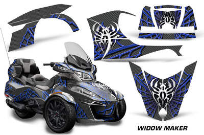 Widow Maker - BLACK background BLUE design