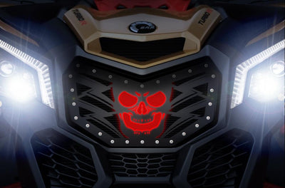 Custom Grille for CanAm Maverick X3 with LED X-Lite - HAVOC